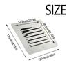 Silver Louvered Vent Cover Ventilation Covers Marine Boat Air Vent Plate Window Square Vents  Boats