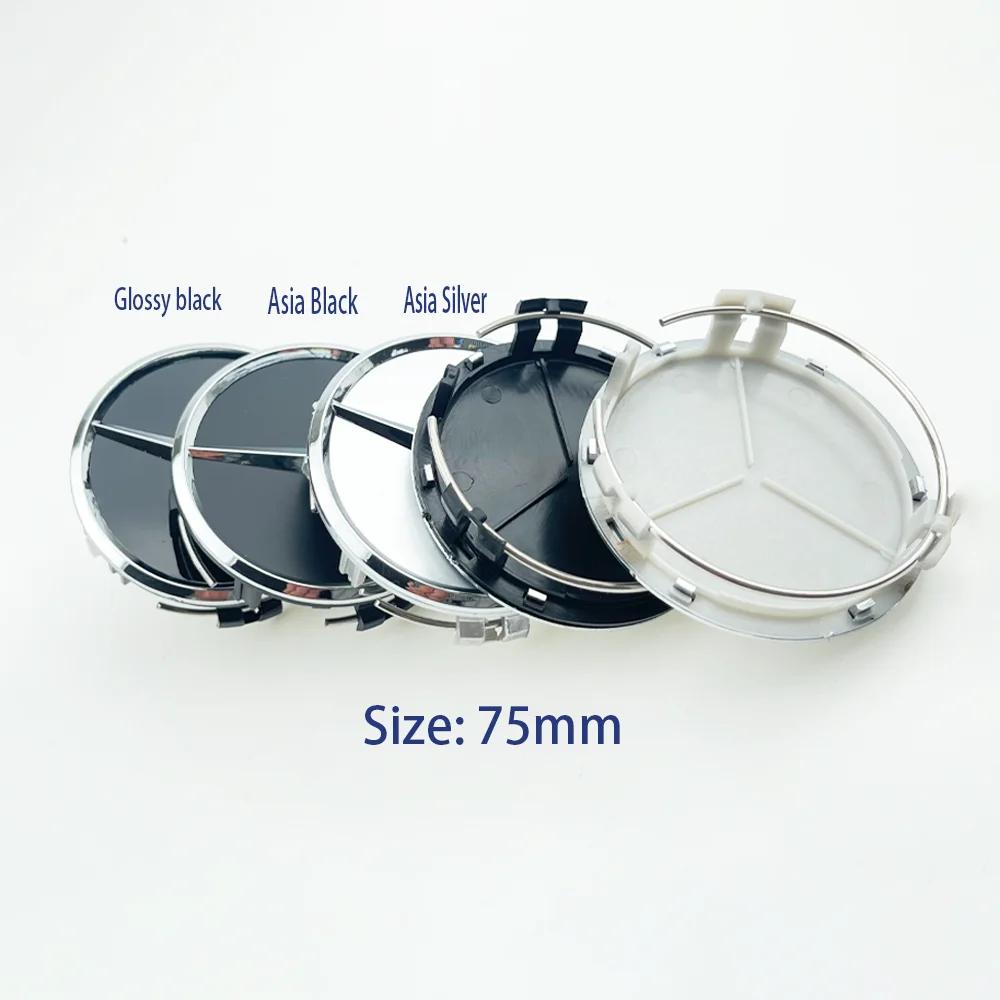 XTRL1 75mm 4PCS car hub center cover protective cover for Mercedes-Benz W211 W203 W204 W204 W210 W124 AMG W202 CLA W212 W212 W220 W205