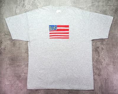 Винтажная футболка BLUR America с логотипом, 1990-е, размер XL