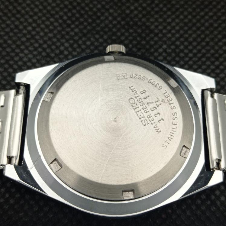 ВОССТАНОВЛЕННЫЕ ВИНТАЖНЫЕ SEIKO 5 AUTO 6309A ЯПОНИЯ МУЖСКИЕ АРАБСКИЕ ЧЕРНЫЕ ЧАСЫ a298957-2