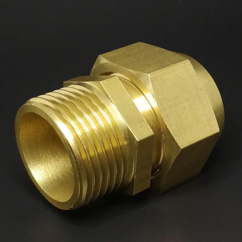 Прямой 1/8" 1/4" 3/8" 1/2" BSP Наружный x 6 8 10 12 мм Под конусную трубку OD Соединитель Латунный фитинг для труб Соединитель Муфта Вода Топливо