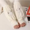 1pair Thermal Sleeve Covers for Women, Office Arm Warmers for Fall Winter, Fleece Lined Coat Sleeve Protector, Anti-Dirty & Warm