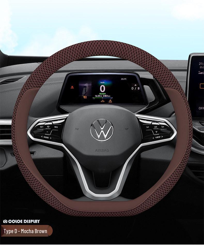 Ice Silk Steering Wheel Cover for Volkswagen Teramont/X (2017-2025)