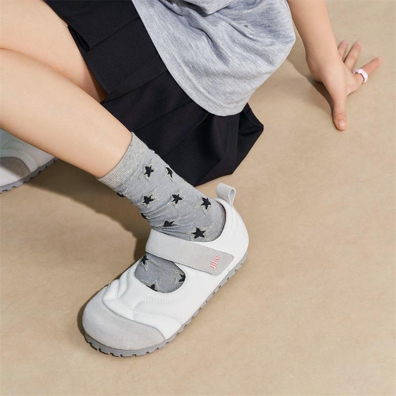 Niche design women's shoes 2025 spring and autumn new Velcro casual flat Mary Jane versatile single shoes