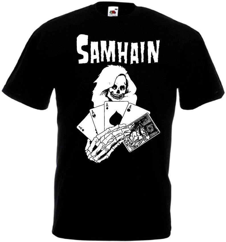 Samhain Death Cards T shirt black poster horror punk band all sizes S-5XL