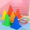 Children Throw Circle Game Plastic Toss Rings Conical Bucket Educational Intelligence Development Parent-Child Interactive Toys