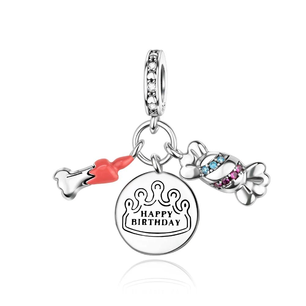 Медные Подвески Оригинальный Дизайн Синие Глаза Циркон Кот Собака Бусина Сердце Подвеска Для Браслета Своими Руками Для Женщин Свадебные Украшения Подарок