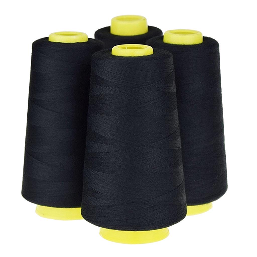 Sewing Threads Polyester 3000Yards Per Spools for Hand & Machine Sewing 4PCS