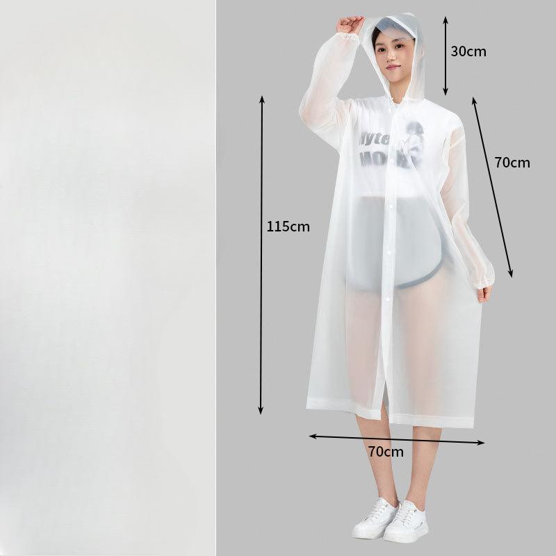 Длинный дождевик, дождевик на все тело, одноразовый, толстый, верхняя одежда для взрослых, дождевик на одного человека, портативный для использования на открытом воздухе