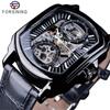 Men's Fashion Casual Hollow Out Mechanical Movement Mechanical Watch