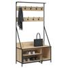 VidaXL Porte-vêtements et rangement des chaussures chêne sonoma 837868