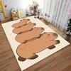 Cute Cartoon Capybara Stack Design Carpet for Living Room Decor Suitable for use as an anti-slip for living room bedroom sofas