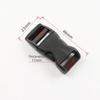 40 Pcs 17mm Side Release Buckles Plastic Flat Buckles Durable Mini Buckles  Pet Belt