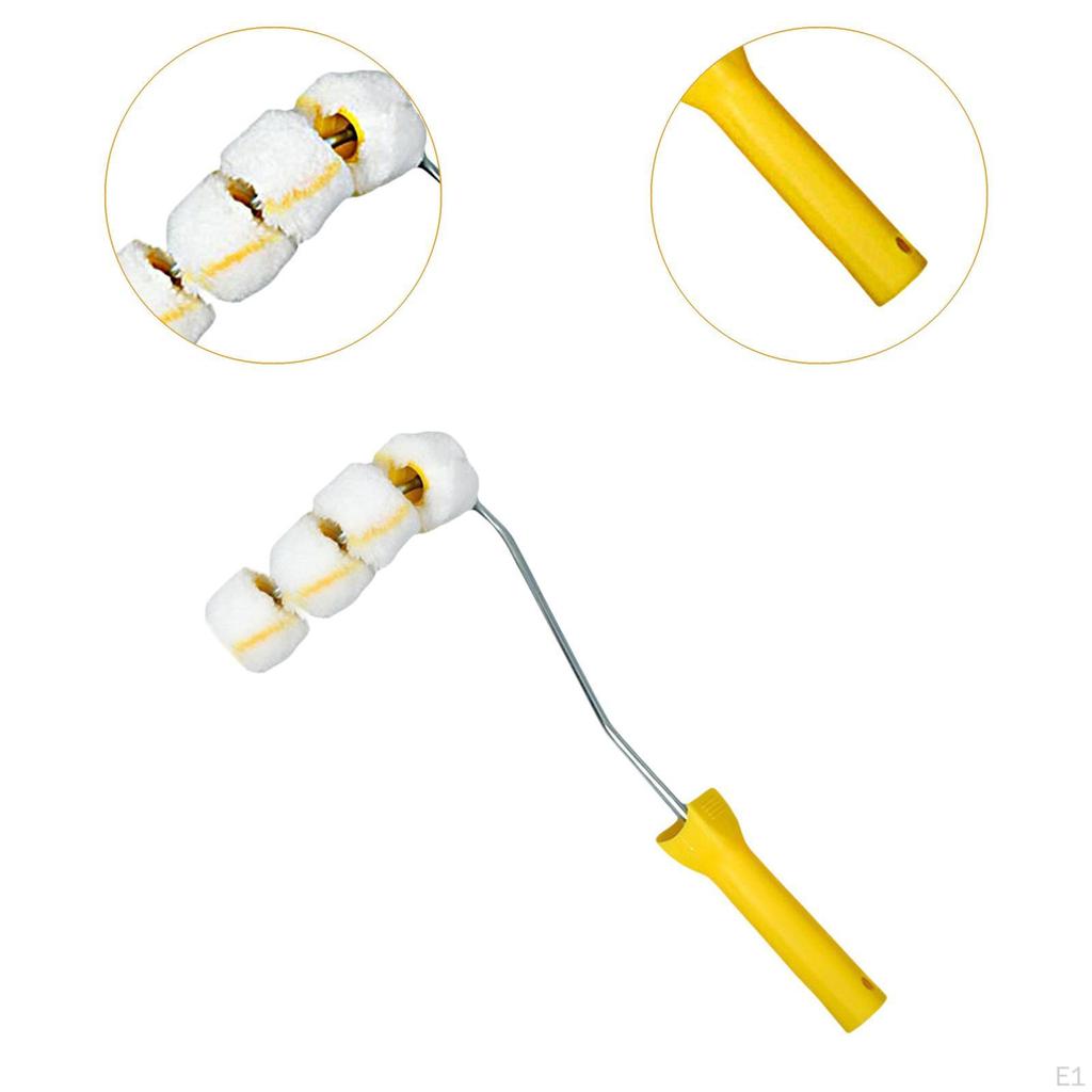 Малярный валик для трубной кисти Изогнутая поверхность Легкий с рамой Перила Колено