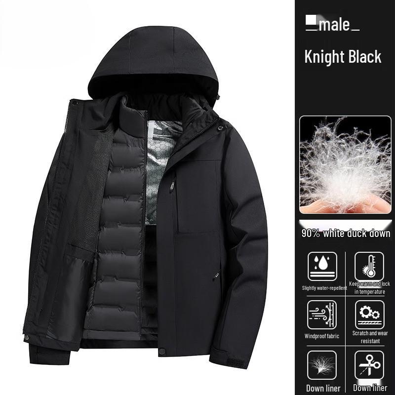 Camel Outdoor Женская водонепроницаемая пуховая парка 3-в-1 для зимнего туризма и альпинизма