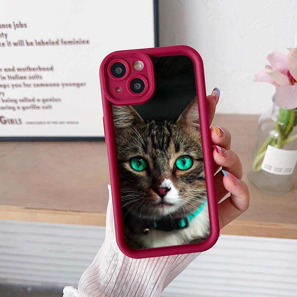 Чехол для телефона с лестницей Sky Eye для iPhone 15 14 13 12 11 Pro Max Samsung A15 A25 A24 A54 Huawei Honor 90 Angel Eye Soft Cover A41 Cool cat Black Design Art