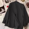 Пиджак в корейском стиле с разрезом сзади для женщин на весну и осень