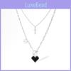 Modern Alloy Heart And Wing Necklace Stylish Versatile Jewelry For Women