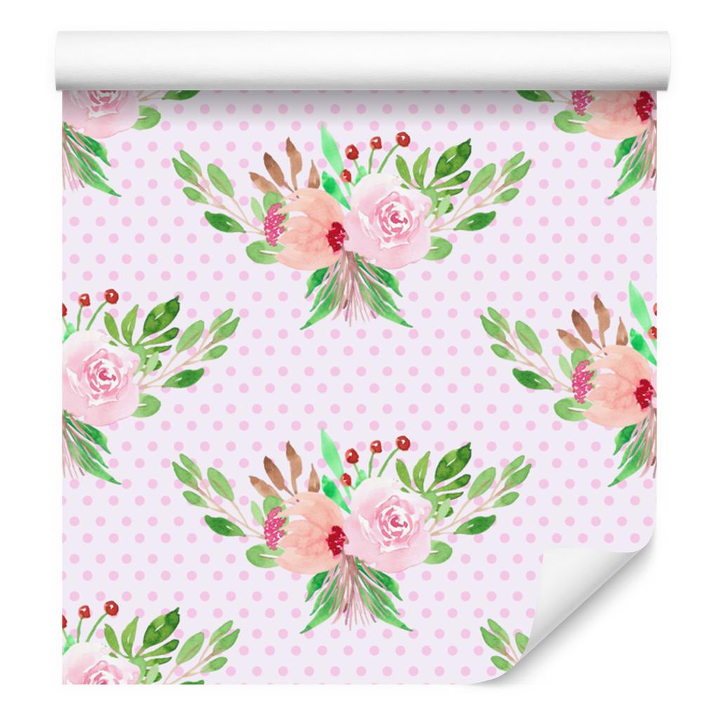 Wallpaper Pink Patterns White and Light Gray for Living Room and Bedroom 50x1000