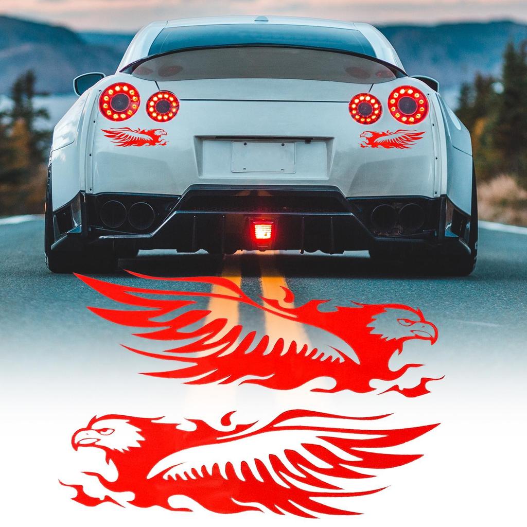 Motorcycle Decal Decal Stickers For Cars Eagle Design Waterproof Self-Adhesive Reflective Tape Decoration Patch For Helmet Truck