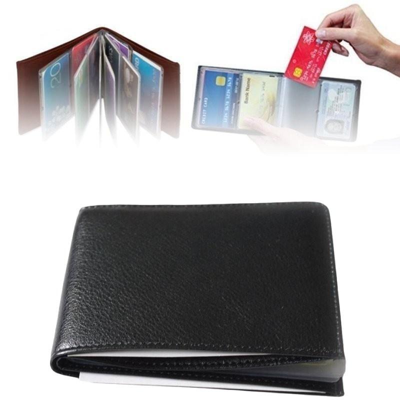 Wallet Wonder Large Capacity Change Card Pack Cardcase Pu Material Color Solid