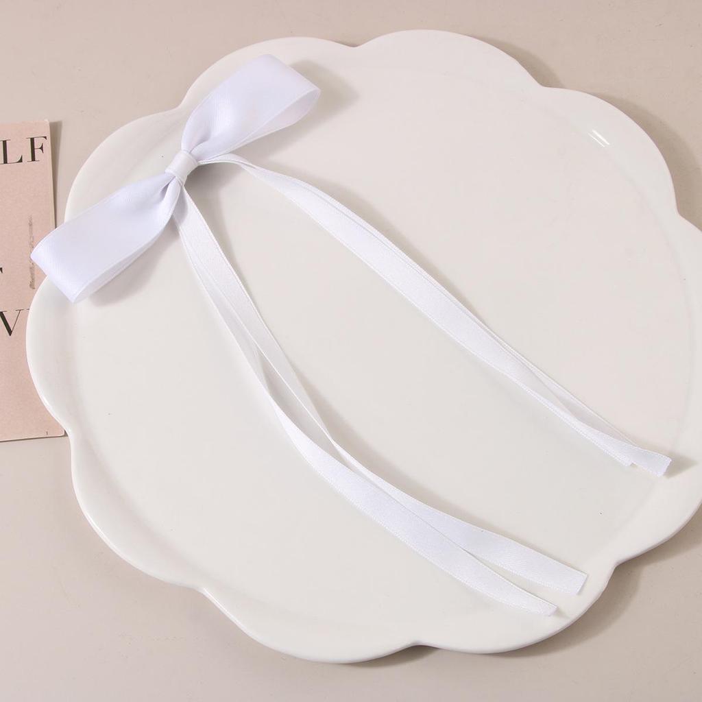 Заколка-уточка с бантом в балетном стиле 4 см: Дофаминовый Сладкий Плетеный Аксессуар для Волос