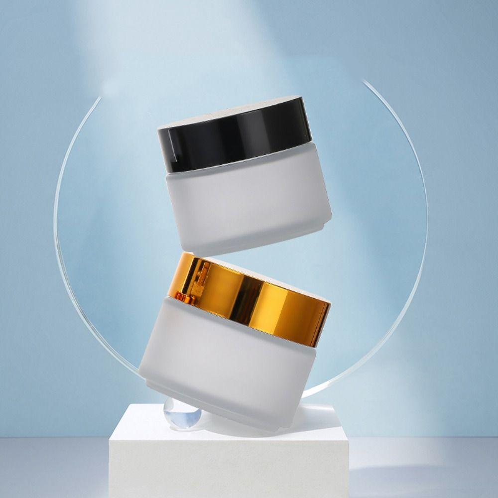 Серебряные/Золотые/Черные/Белые Баночки для крема для лица Пустая баночка для макияжа Косметический контейнер