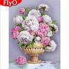 Full Round Square Diamond Painting Flower Picture Of Rhinestone 5D DIY Diamond Embroidery Peony Craft Kit Decor For Home