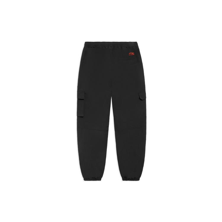 Li Ning Спортивная модная коллекция Трикотажные спортивные штаны Мужские Черные AYKS409-1
