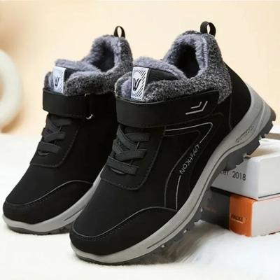 Модные зимние женские ботильоны на платформе с подкладкой из хлопка, женская обувь для отдыха на открытом воздухе, плюшевые, сохраняющие тепло, нескользящие зимние ботинки, повседневная походная обувь, новые