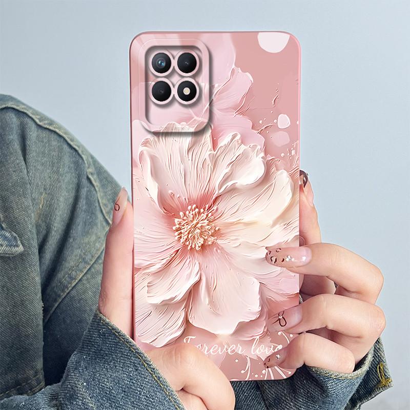 Чехол для телефона OPPO Realme 8i 4G RMX3151 RMX3286 Мягкий силиконовый Capa для realme Narzo 50 Милый панда Мультяшный Цветок Funda Чехол