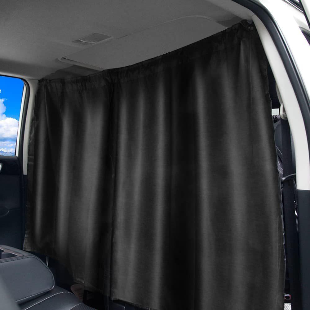 Car Divider Curtain Sun Protection Car Curtain Travel Privacy Removable Front and Rear Car Interior Divider Curtain Sun Visor Heat Protection