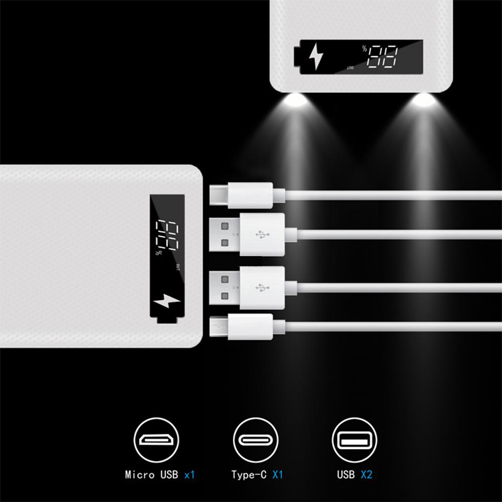 Портативный USB 18650 ЖК-дисплей DIY Mobile Power Bank Case Micro Корпус