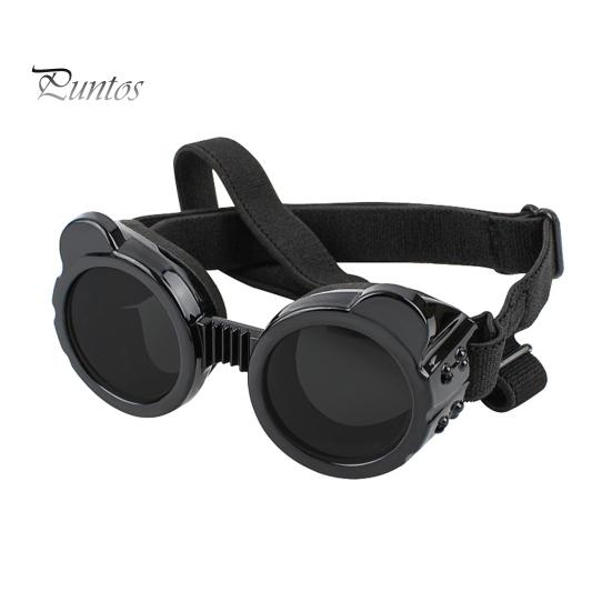 1 пара очков для домашних собак, ветрозащитные солнцезащитные очки с УФ-защитой и регулируемыми ремешками, солнцезащитные очки для маленьких и средних собак, щенков, собак
