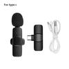 Wireless Lavalier Microphone Portable Noise Cancelling Audio Video Recording Mini Mic for IOS Android Plug-and-Play
