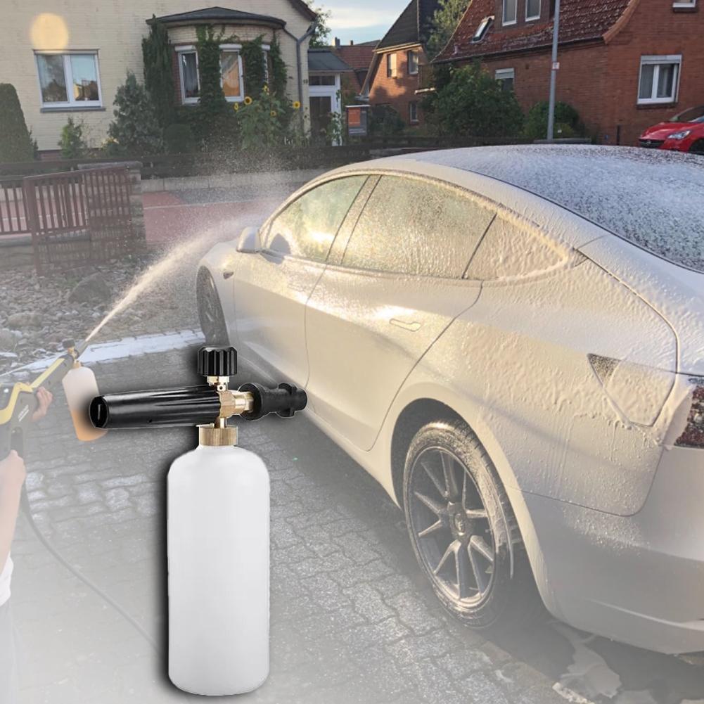 Регулируемая пенная насадка для мойки высокого давления 1 л, пистолет для мойки автомобиля с пеной, мойка высокого давления для Karcher серии K