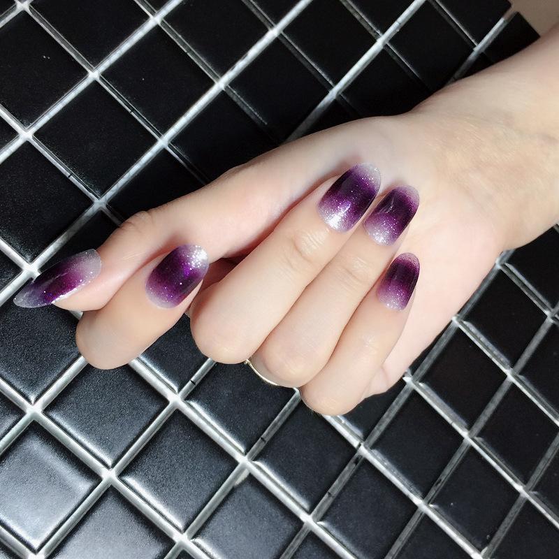 Наклейка для ногтей с градиентной маргариткой, полная наклейка, 3D-наклейка для дизайна ногтей, водонепроницаемая наклейка для ногтей, полная наклейка