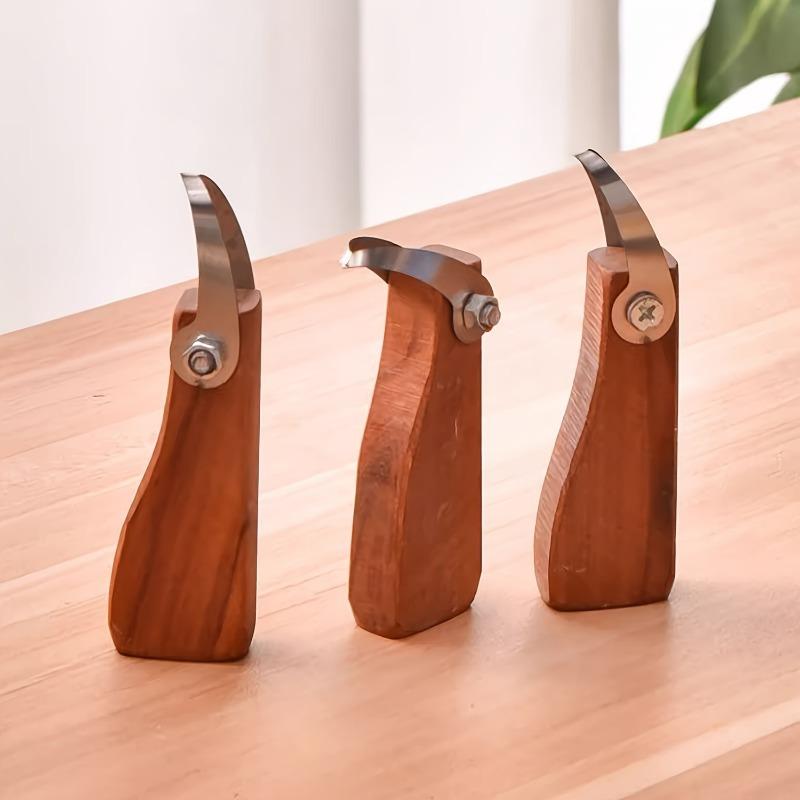 1 Pc Premium Wooden Handle Pottery & Sculpting Tool- Large Head Carving Knife for Clay and Billet Shaping