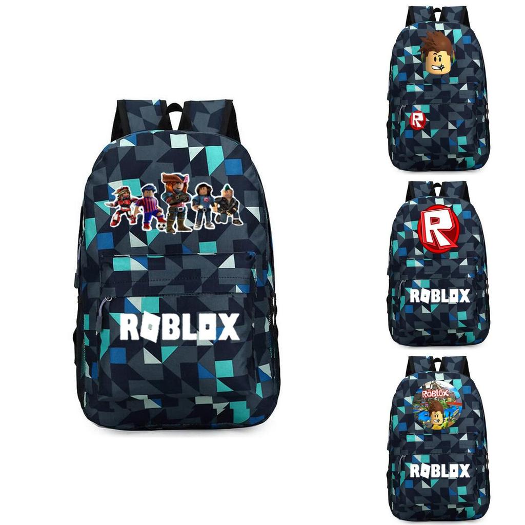 Стильный рюкзак Roblox для детей с ярким мультяшным рисунком и большим объемом