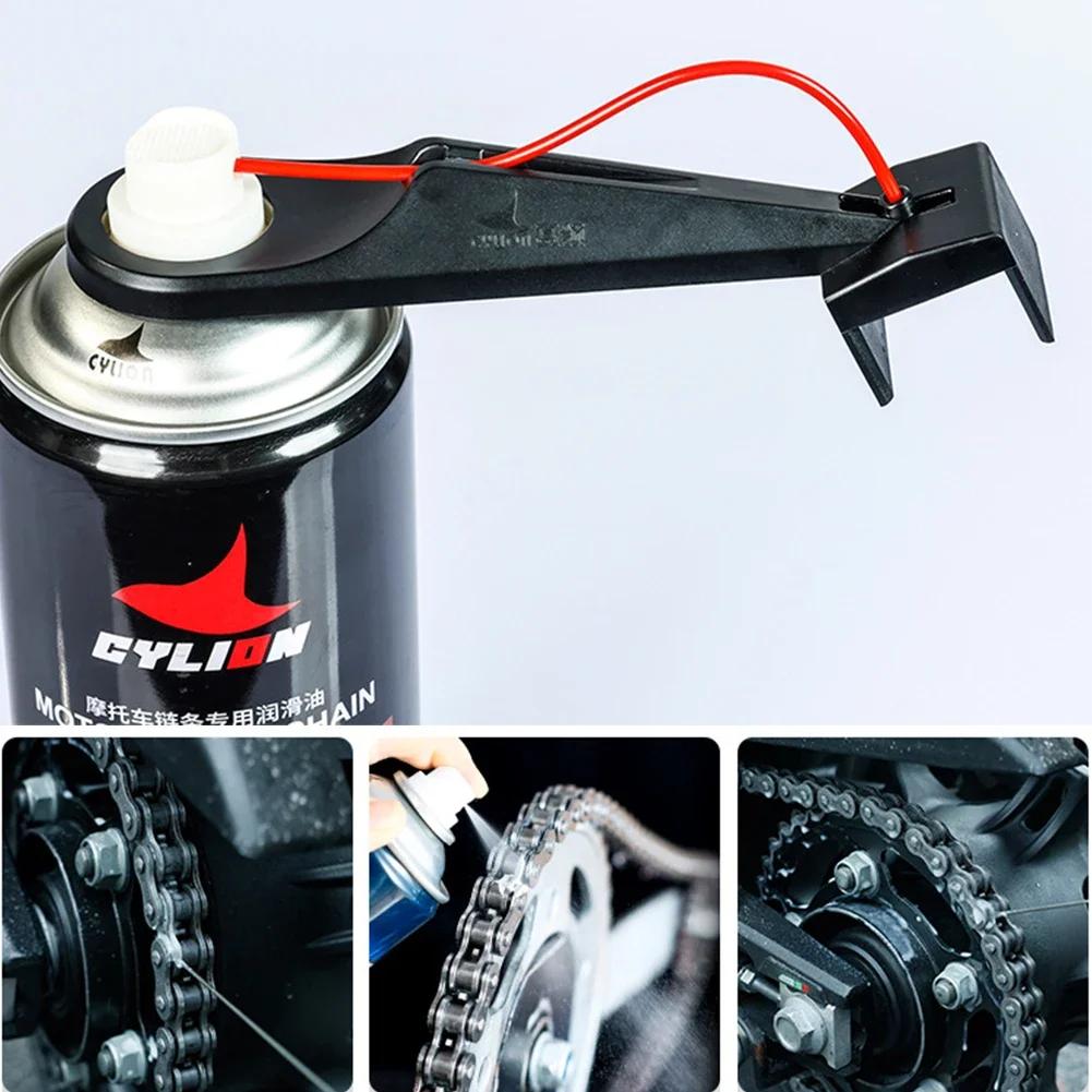 Mess-Free Motorcycle Chain Oiler Spray Gear -cleaning Maintenance Tool For Chain Wax Cleaner Attachment