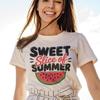 Sweet Summer Tee | Watermelon Graphic and Kids Tshirt | Fruit Graphic T-and Kids Tshirt | Beach Vacation Casual Cotton