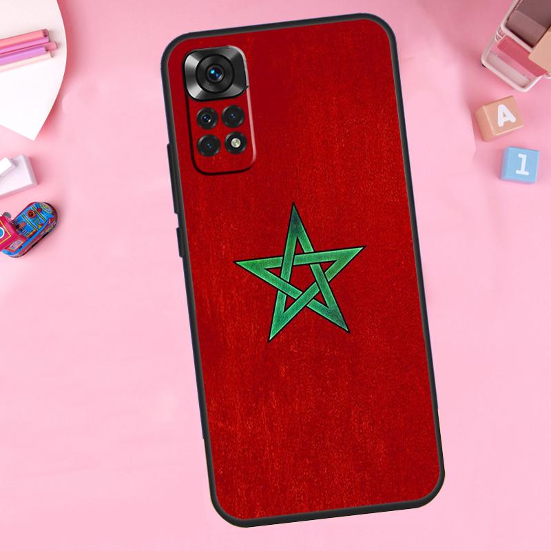 Флаг Марокко Марокканский Чехол для Телефона Для Xiaomi Redmi Note 11 10 9 8 12 Pro Turbo 9S 10S 11S 12S 9A 9C 10C 12C Обложка