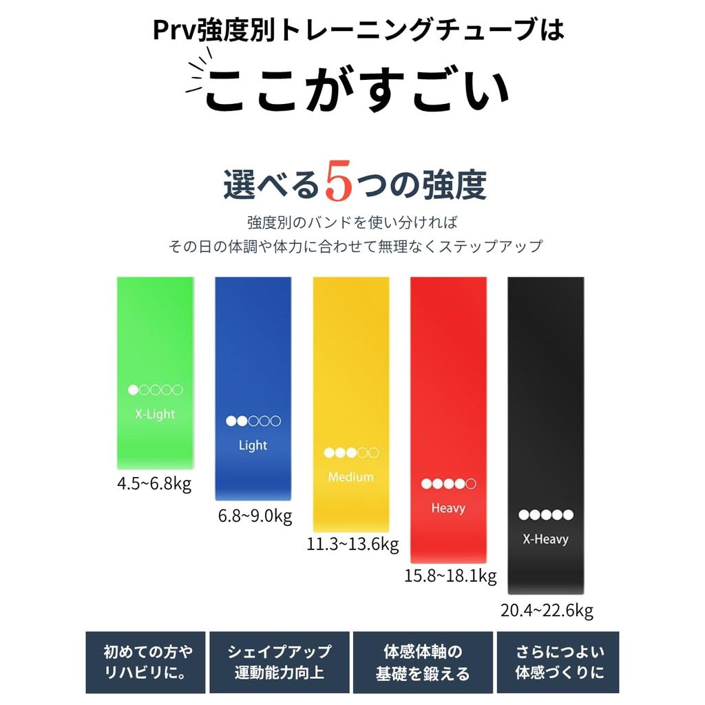 Prv [Рекомендовано тренером x Бренд журнала] Набор из 5 штук для