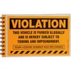 SmartSign (50-Pack) 5" x 8" 'Violation - Vehicle Illegally Parked, Subject to Towing/Impoundment' Parking Stickers with Permanent Adhesive, 4.5 mil
