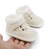 Infant Winter Snow Boots Hook Loop Closure Boots Warm Baby First Walker Shoes