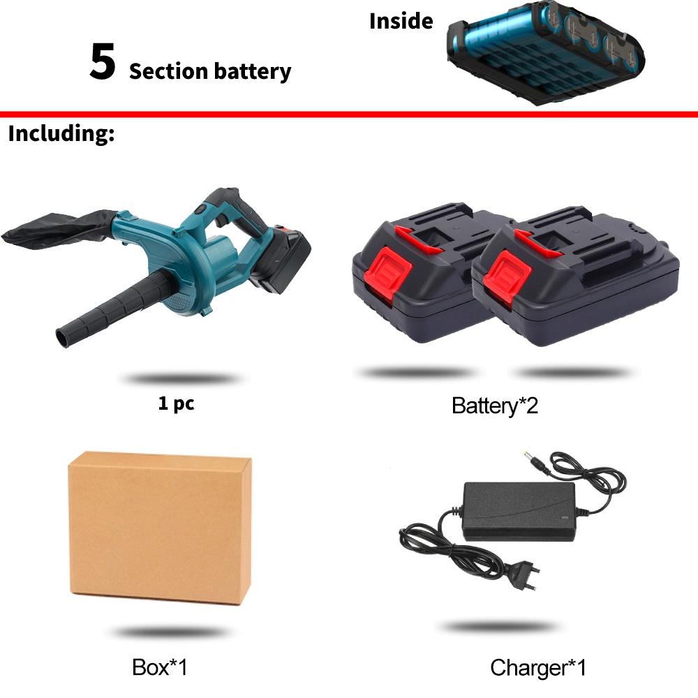 2 в 1 398VF 3000 Вт складной беспроводной электрический воздуходувка для выдувания всасывающих листьев очиститель пыли для батареи Makita 18 В