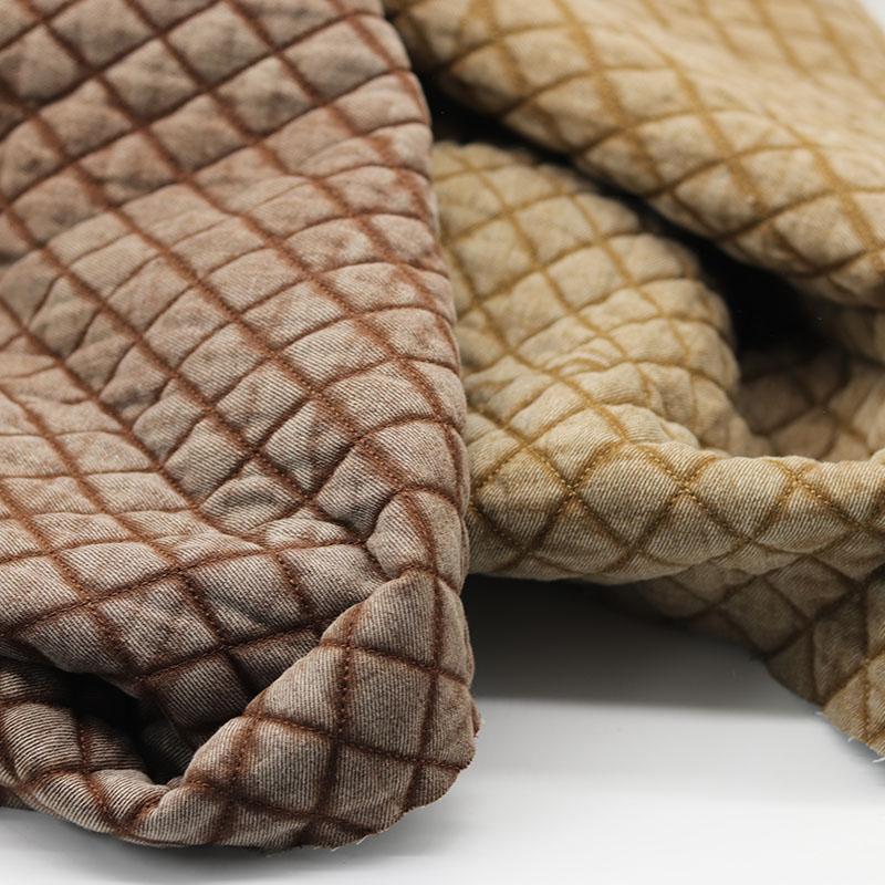 Стеганая Хлопковая Стирка Деним Ткань Осень Зима Ретро Утолщенная для Одежды Сумки Дизайнерская Ручная Работа Diy Швейный Материал Ткань