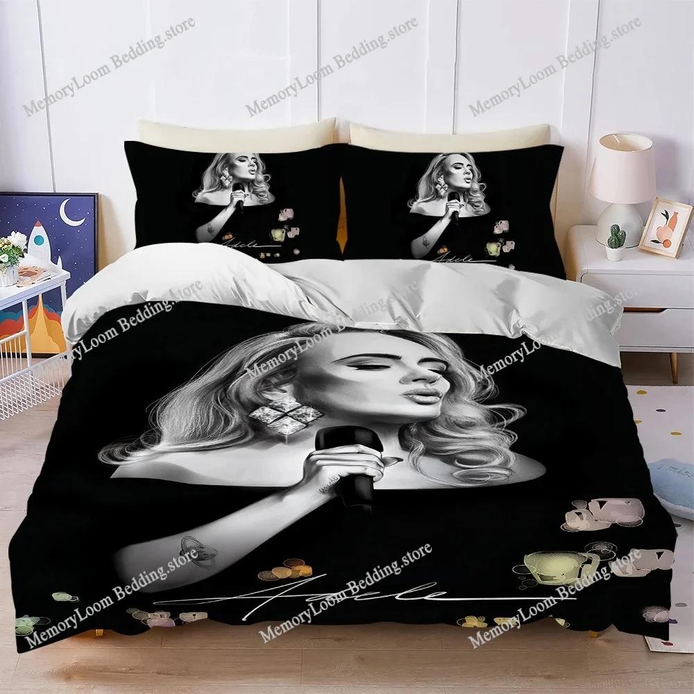 Hot Singer Adele 30 Duvet Cover Set Home Style Bedding Soft Laundry Cotton Bed Four Seasons Student Dormitory Home Textileextile
