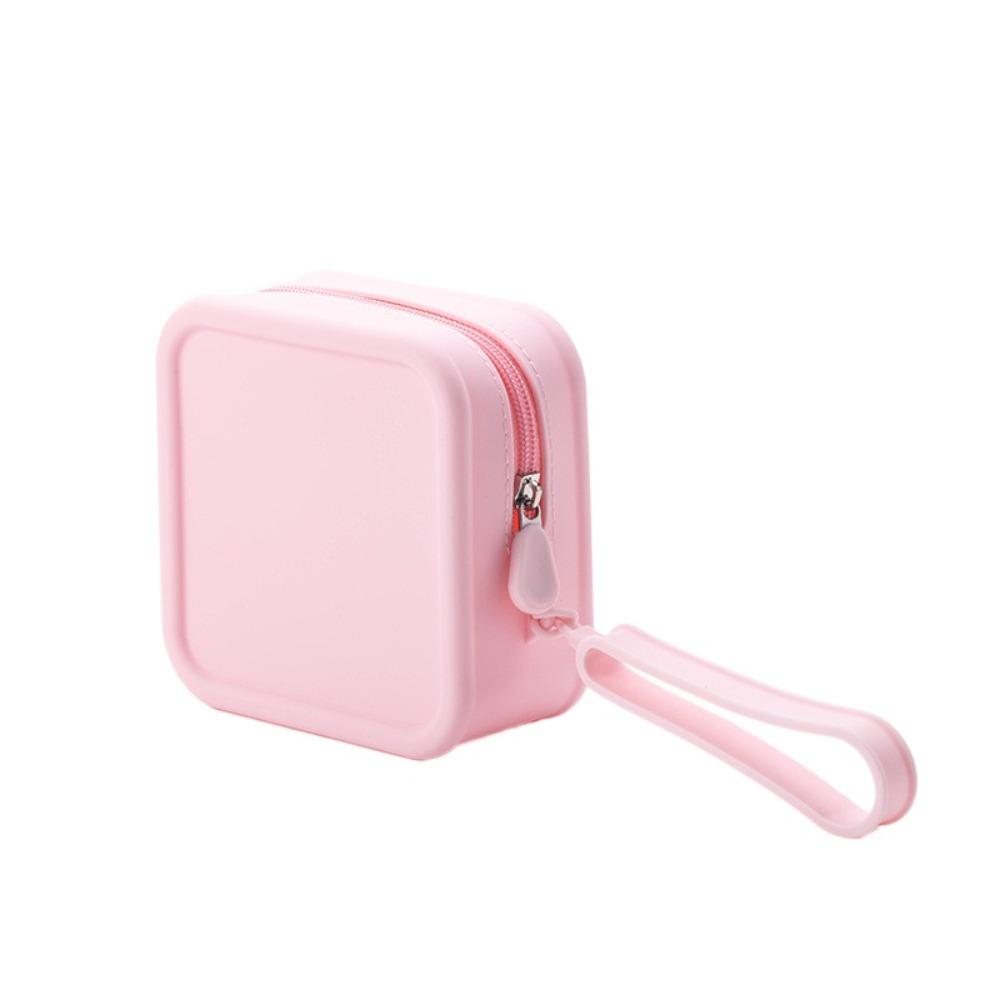 Силиконовая косметичка цвета Моранди, кошелек для монет, сумка для мелочей, многофункциональная сумка для хранения, женская