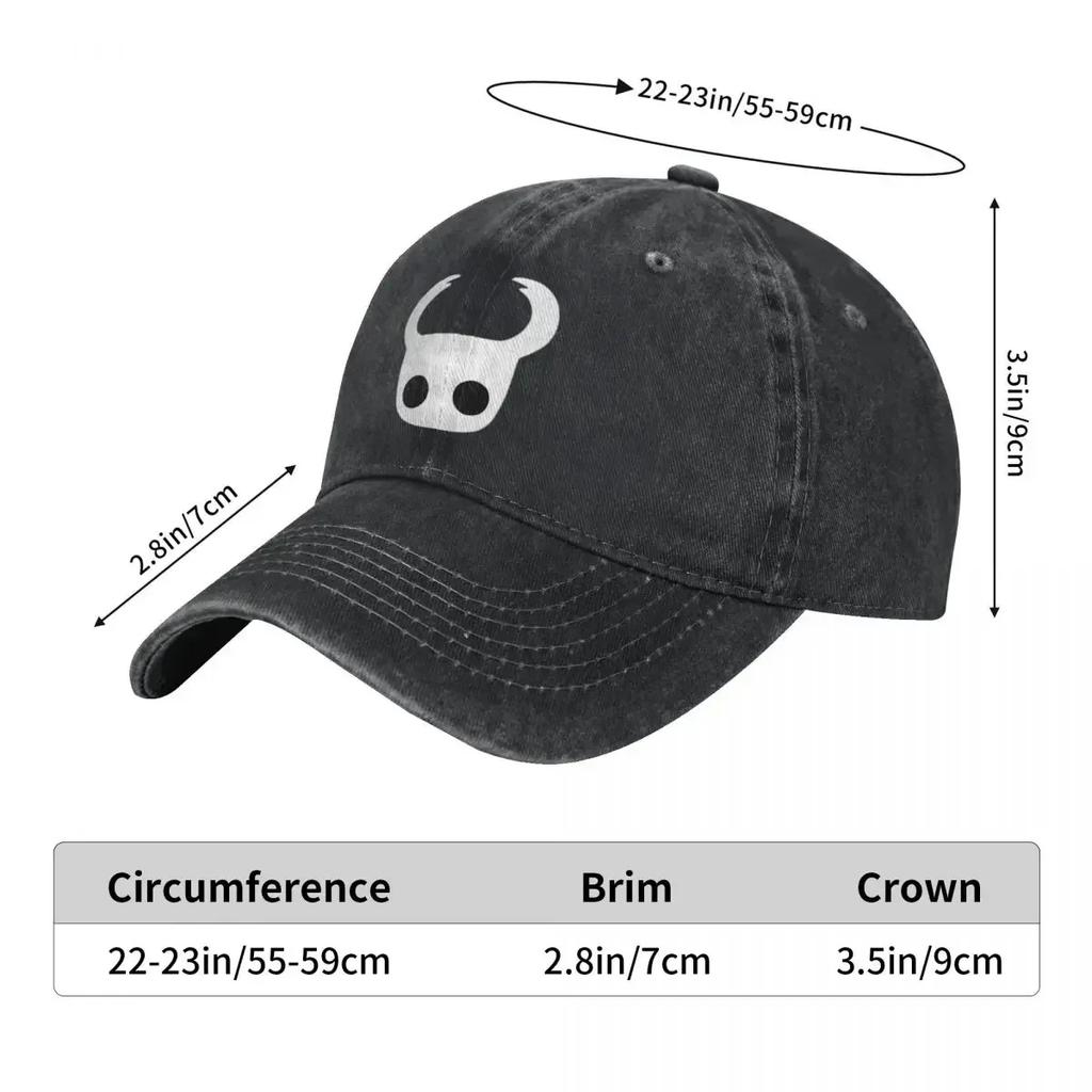 Hollow Knight Mask Face Pattern Game Baseball Cap Fashion Unisex Women Hip Hop Dad Hats Sunscreen Outdoor Sports Baseball Caps Gift